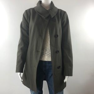 Nine West green wool coat